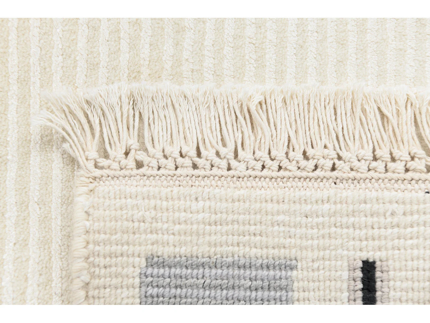 Tapis de couloir en laine 81x302 beige Darya