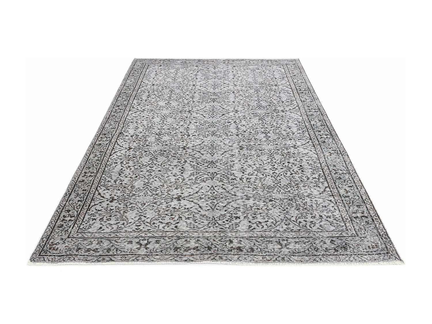 Tapis de laine 165x272 gris Ultra Vintage