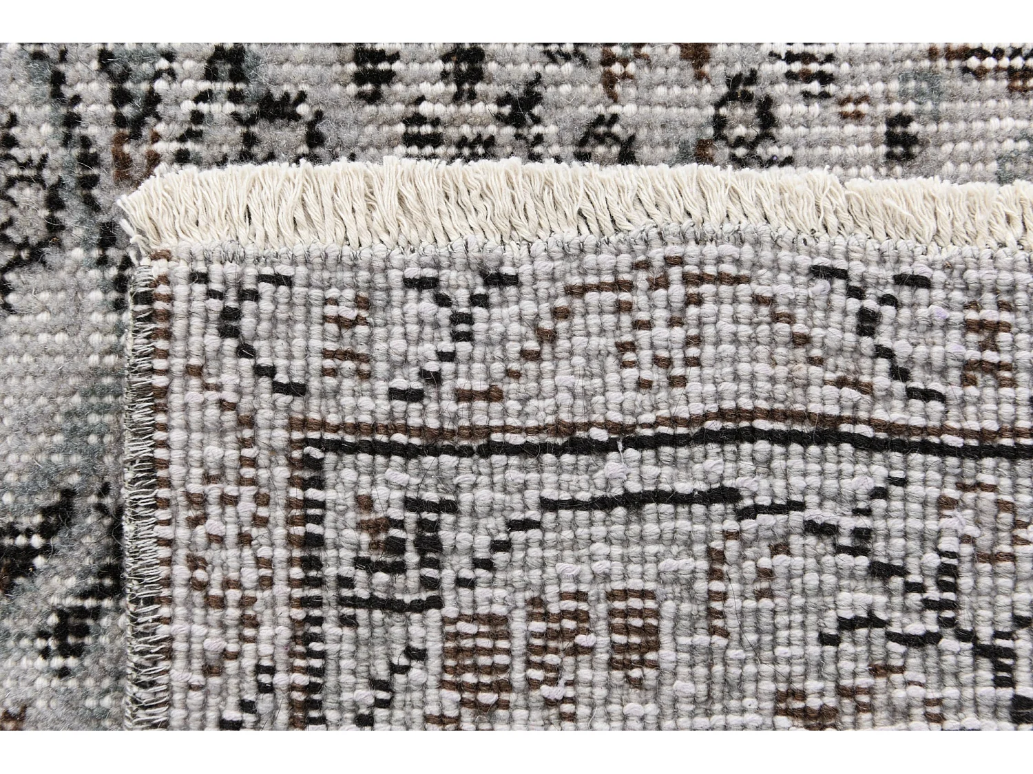 Tapis de laine 165x272 gris Ultra Vintage