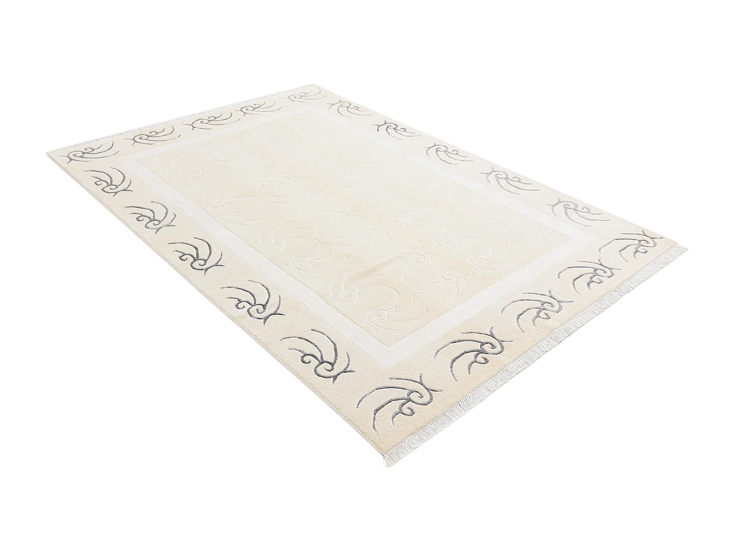 Tapis de laine 170x239 beige Darya