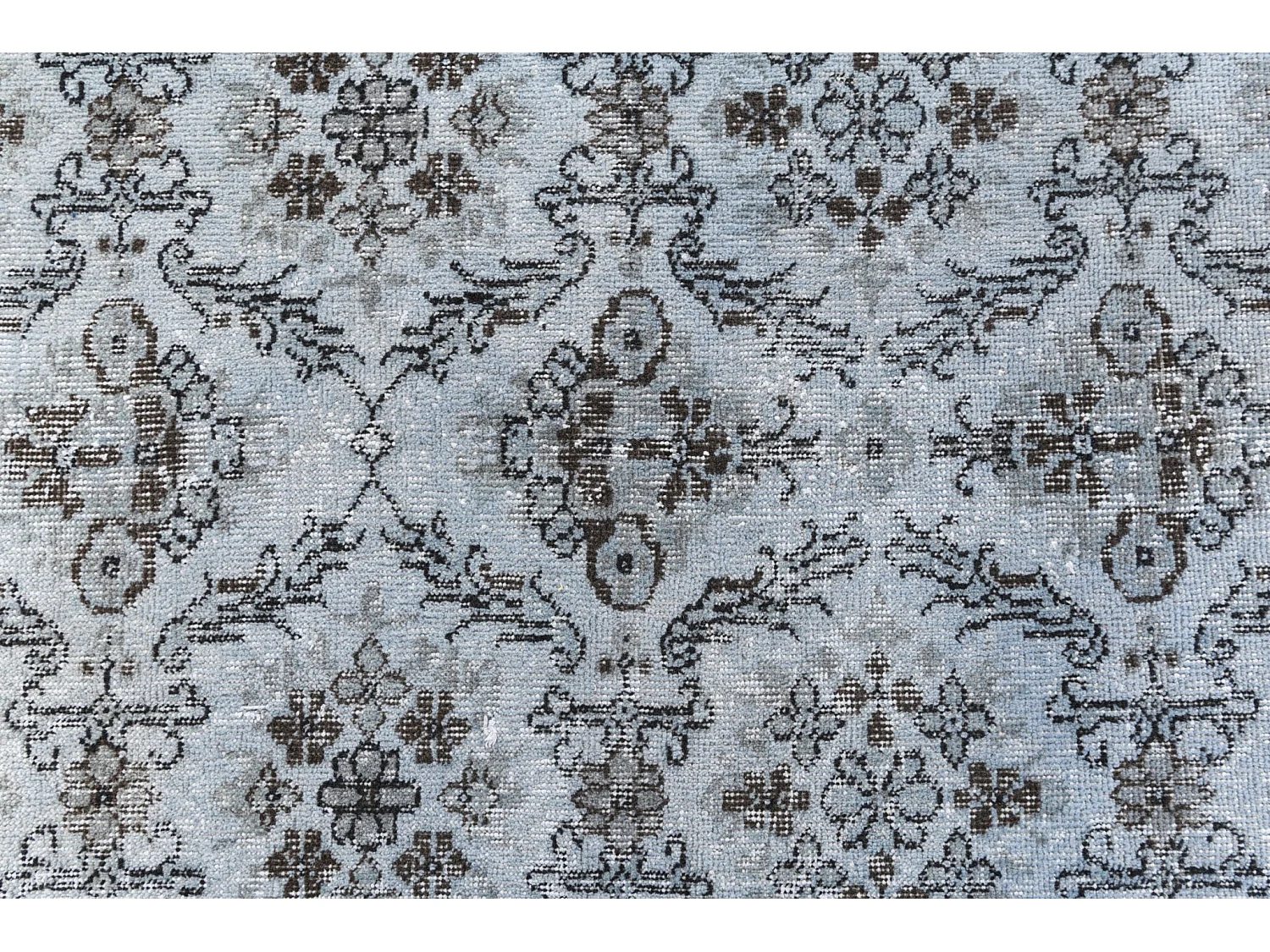 Wollteppich 107x211 Blau Ultra Vintage