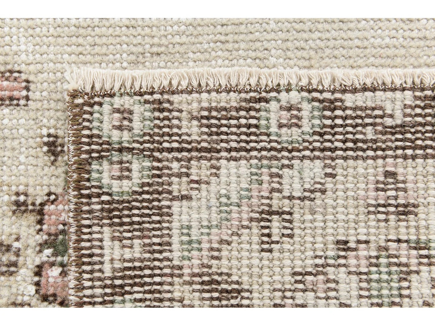 Tapis de laine 114x208 beige Ultra Vintage