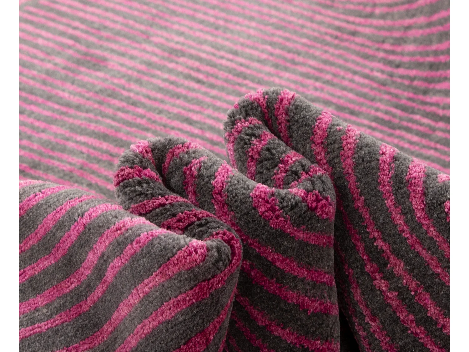 Tappeto in lana 229x303 grigio Modern Nehmo