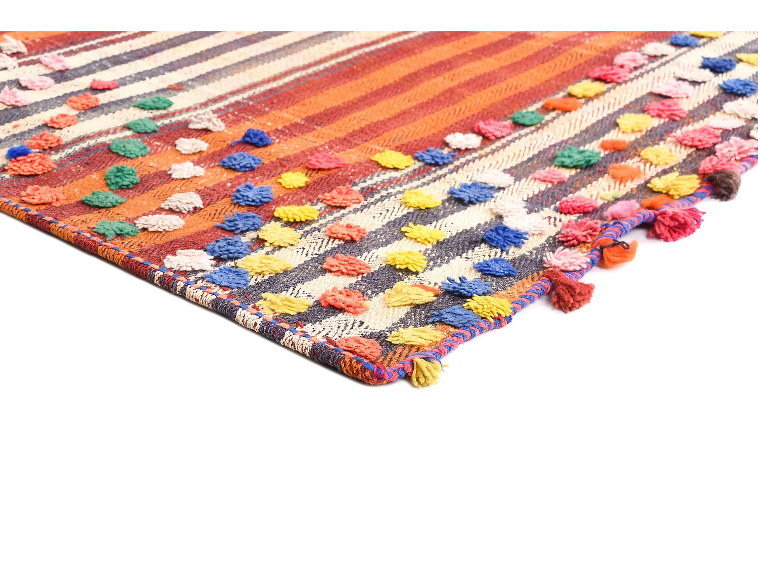 Tapis de laine 149x233 rouge Jajim