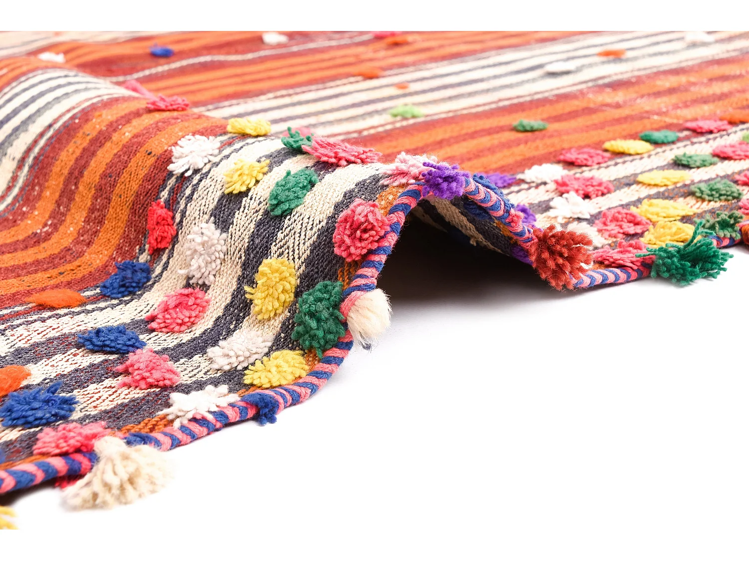 Tapis de laine 149x233 rouge Jajim