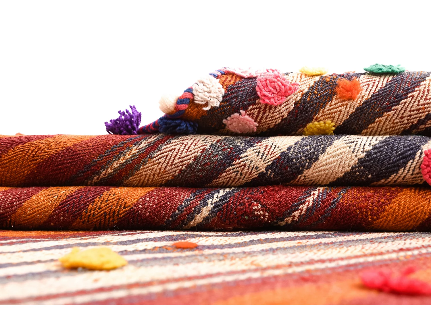 Tapis de laine 149x233 rouge Jajim