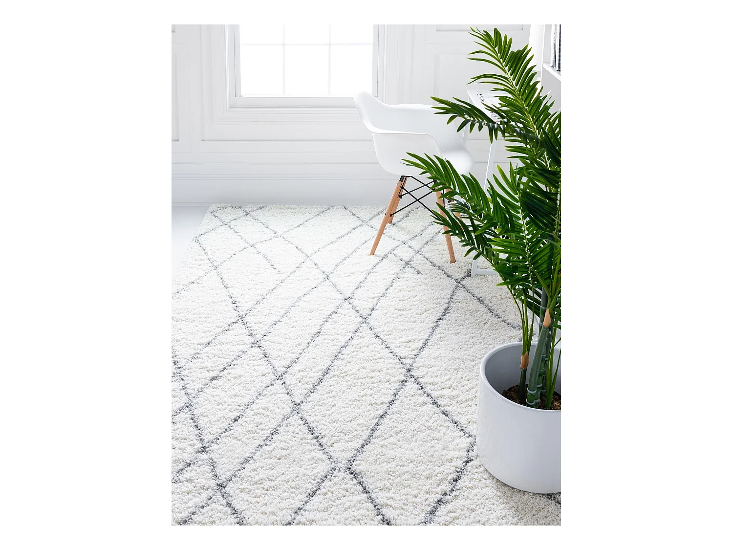 Hoogpolig tapijt 305x240 Crème wit Lachen Fence