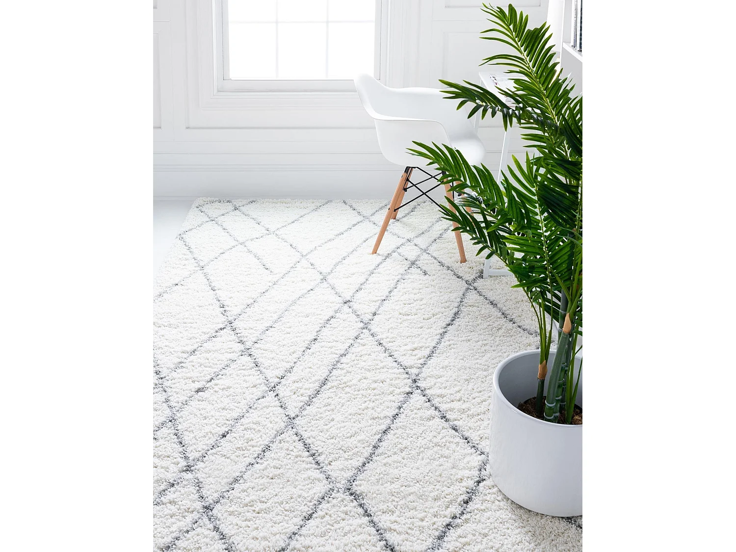 Hoogpolig tapijt 305x240 Crème wit Lachen Fence