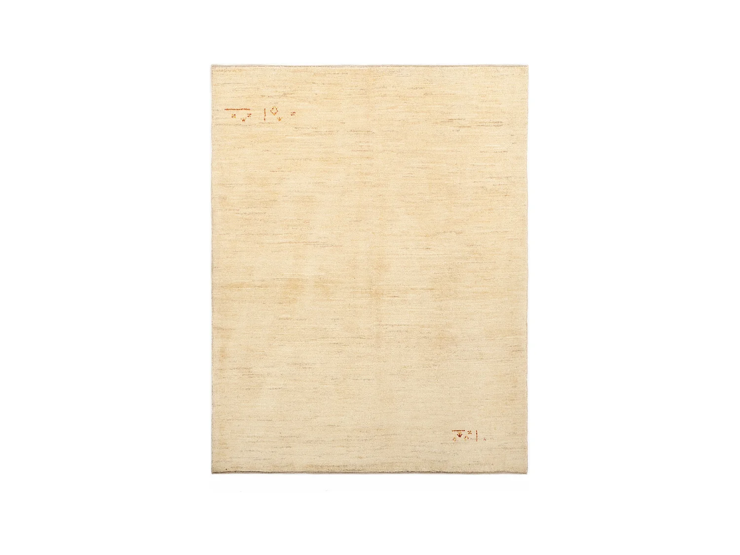 Tapis de laine 149x193 beige Gabbeh Shouli