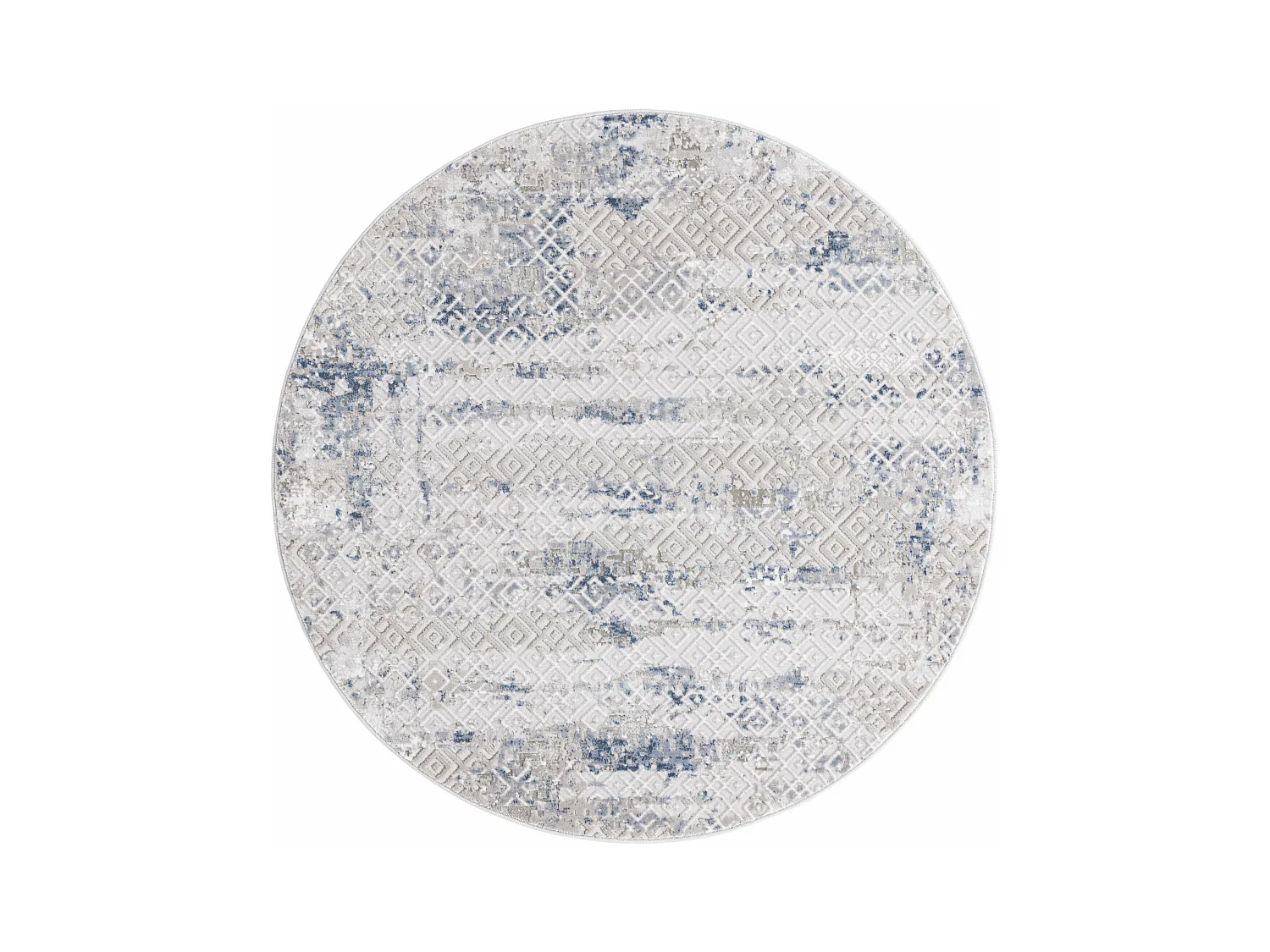 Tapijt 125x125 Blauw Davos Fusion