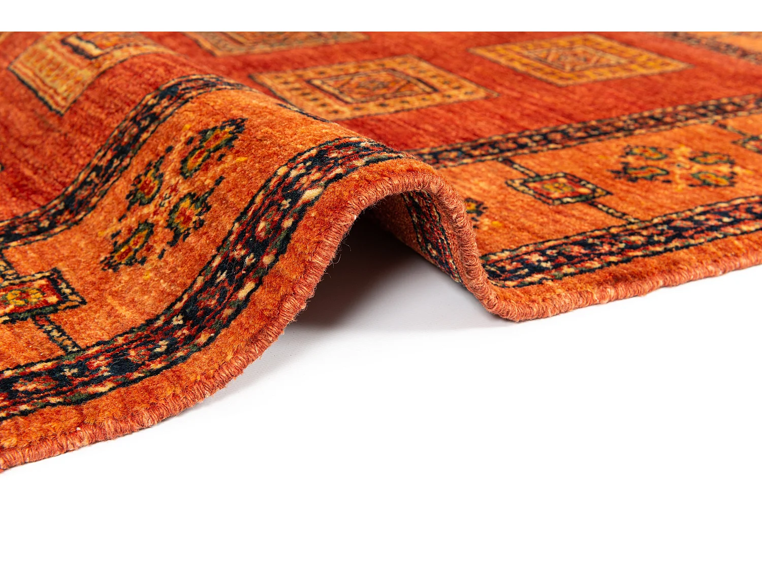 Wollteppich 111x147 Rot Kashkuli