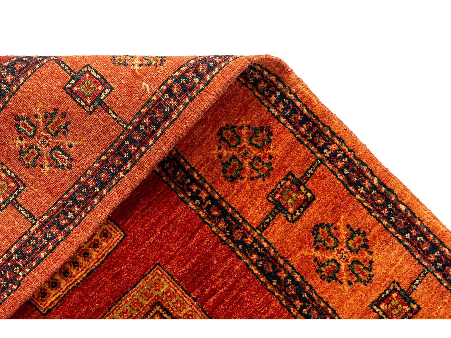 Wollteppich 111x147 Rot Kashkuli