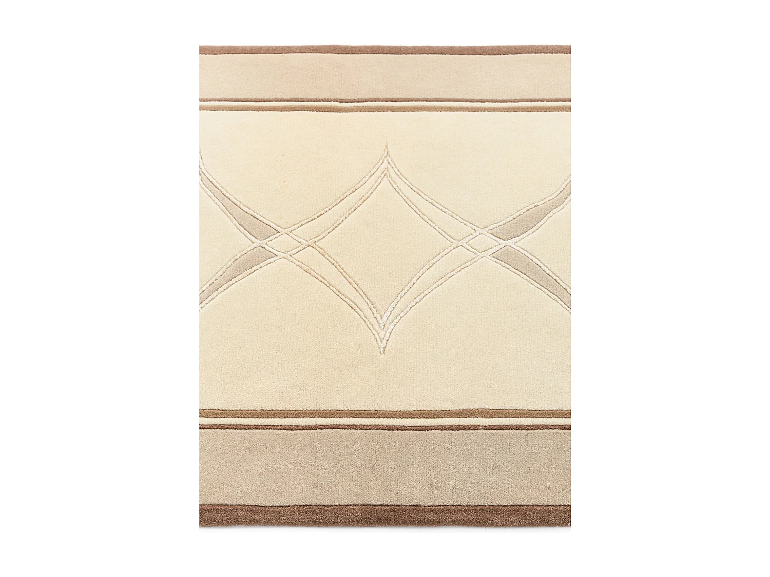 Tapis de couloir en laine 84x302 brun Darya