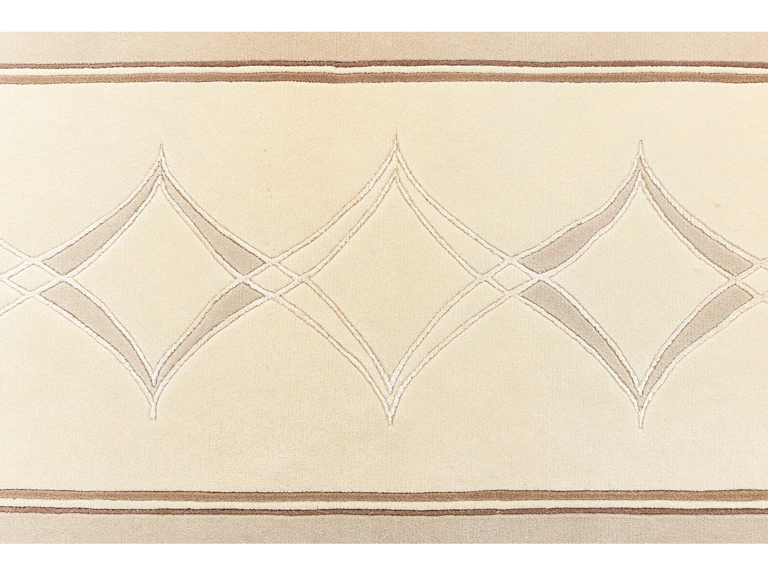 Tapis de couloir en laine 84x302 brun Darya