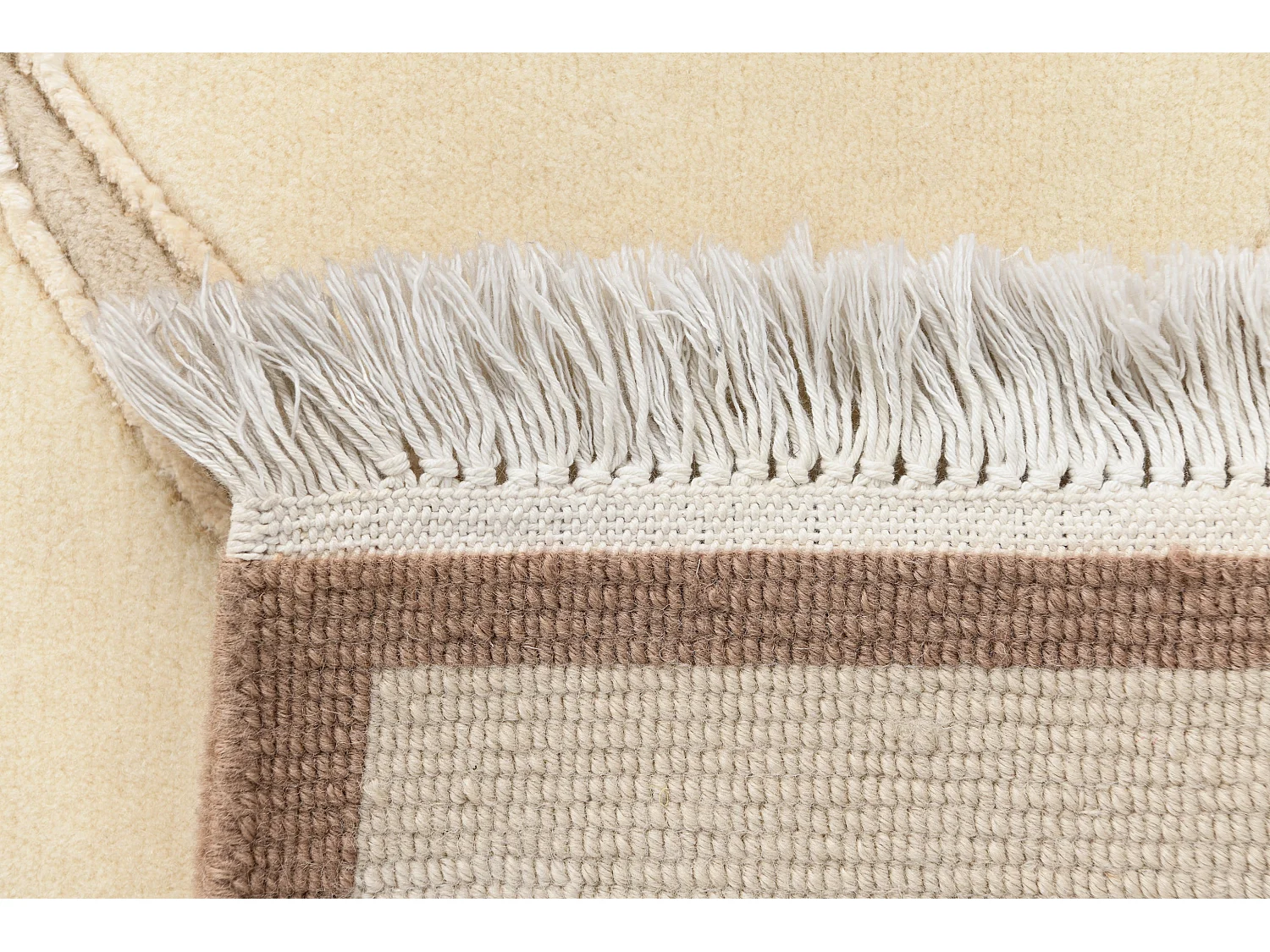 Tapis de couloir en laine 84x302 brun Darya