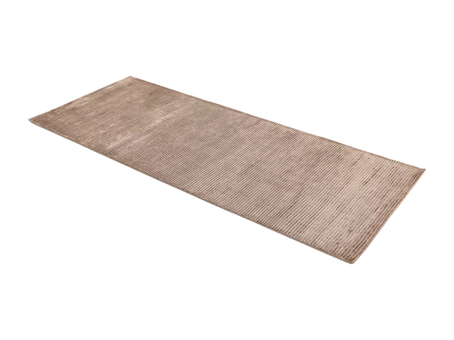 Tapis de couloir en laine 81x203 brun Darya