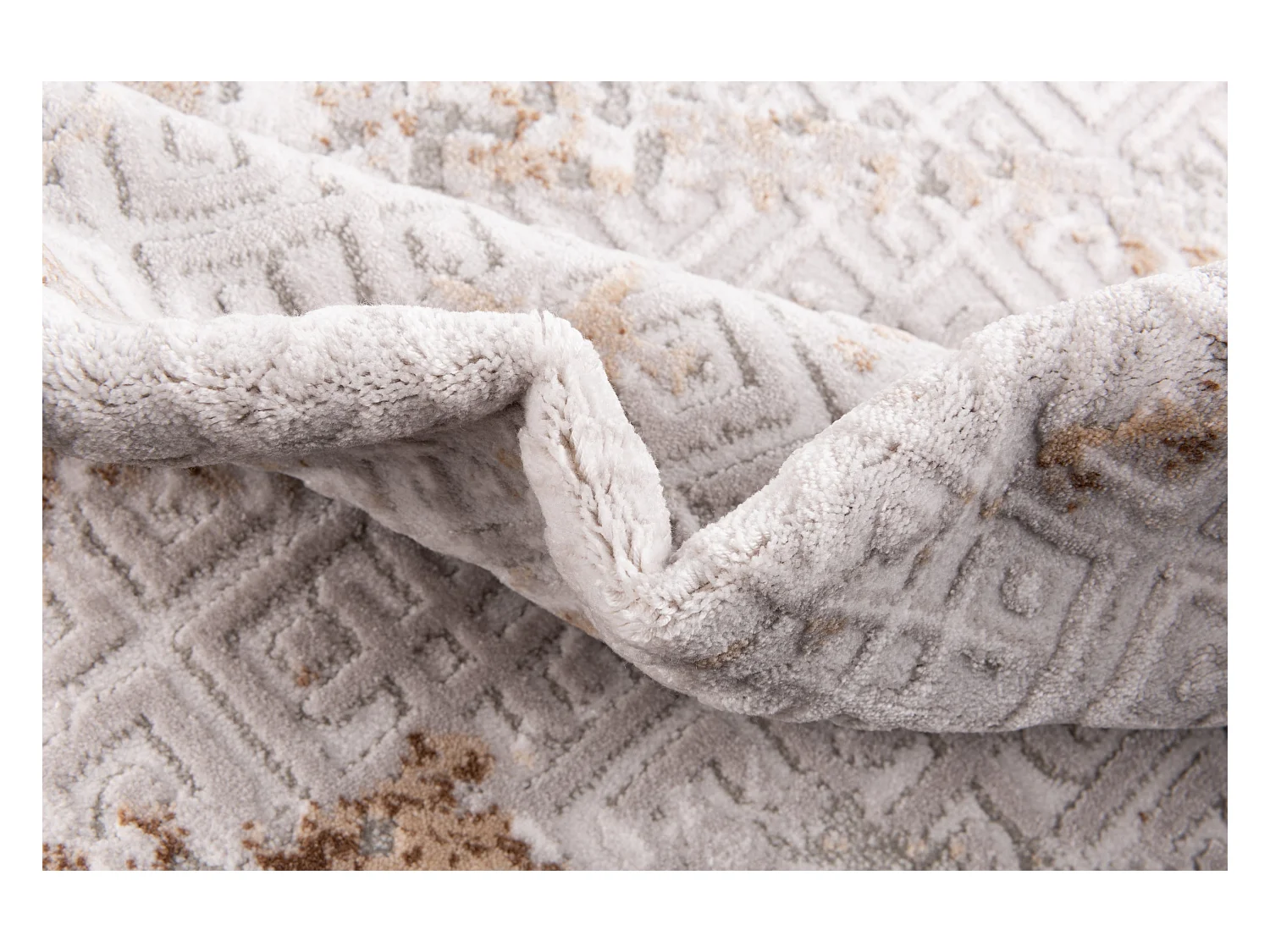 Teppich 125x125 Beige Davos Fusion