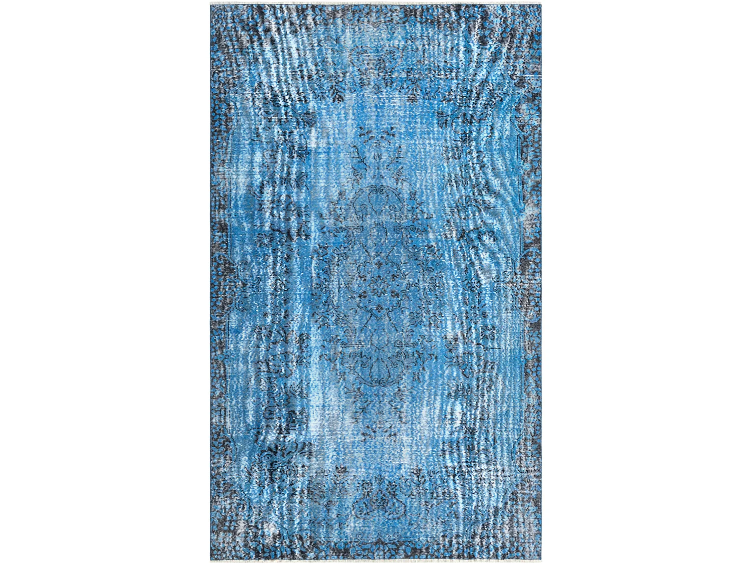 Tapis de laine 165x274 Bleu Ultra Vintage