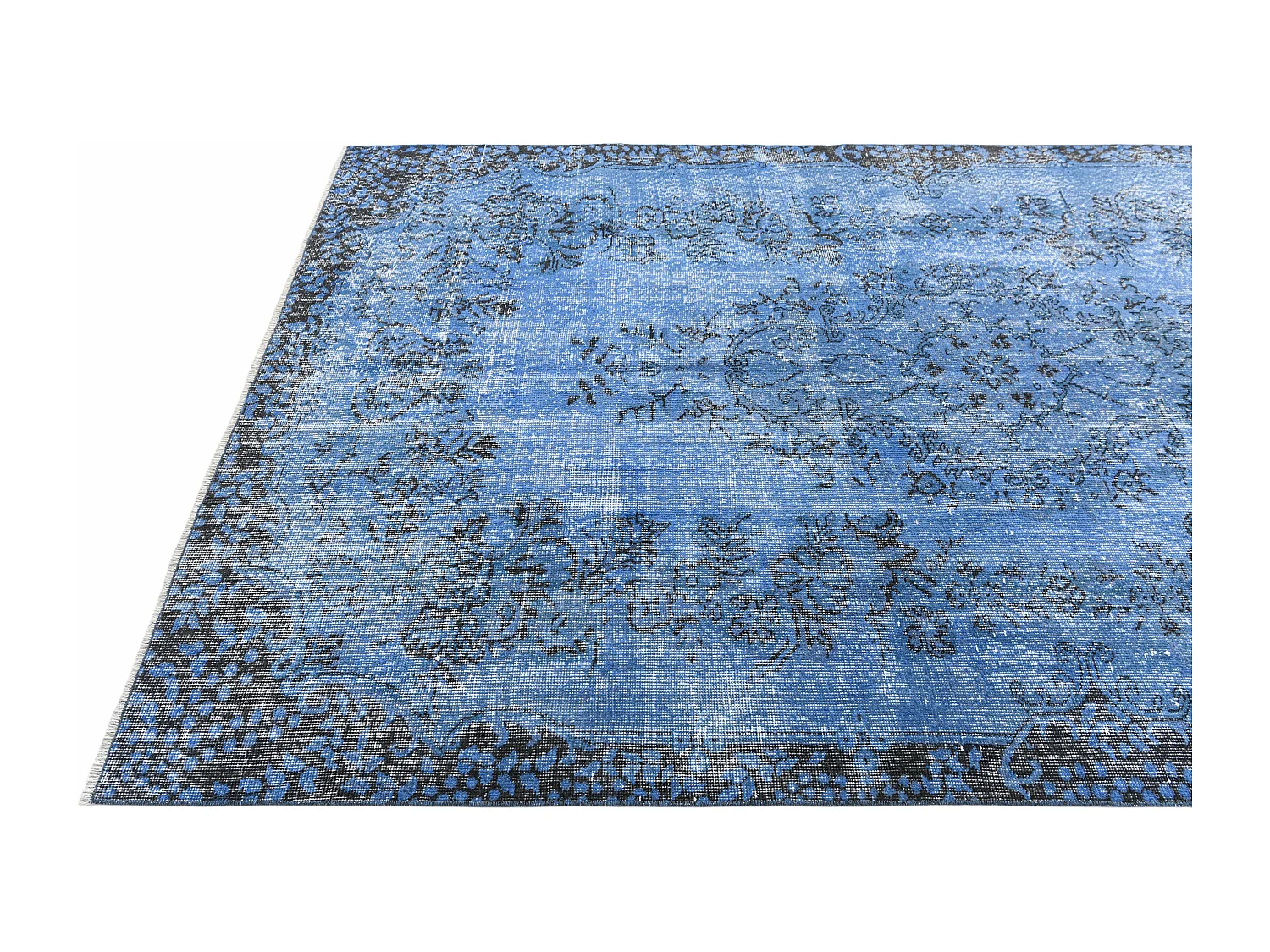 Tapis de laine 165x274 Bleu Ultra Vintage
