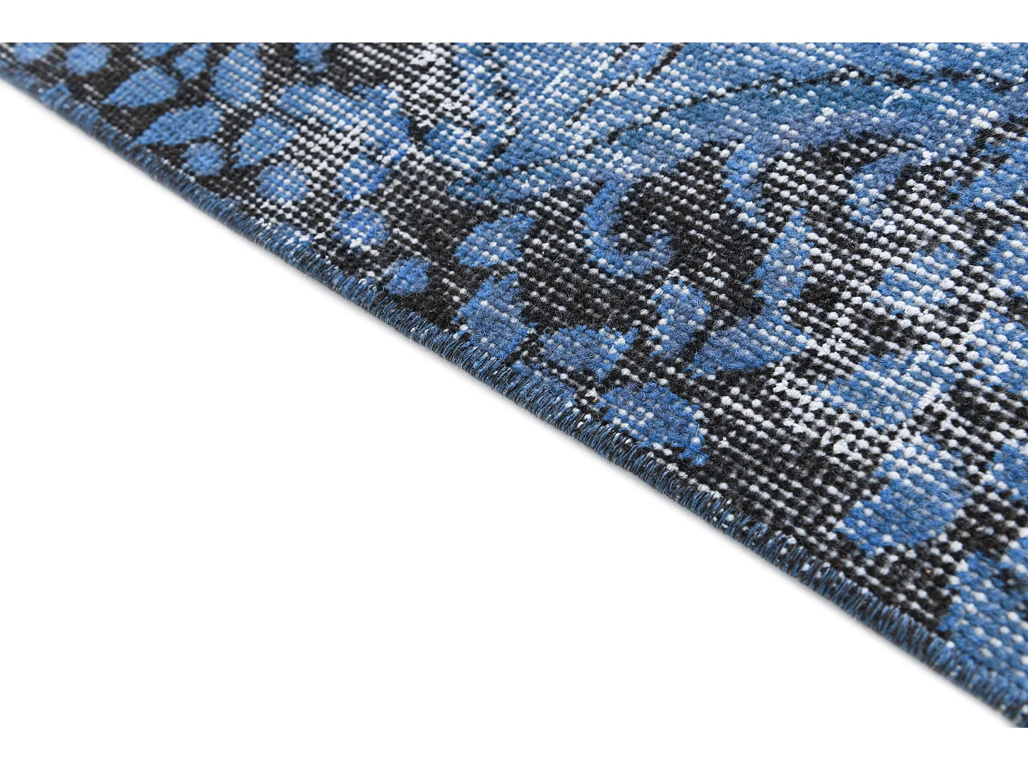 Tapis de laine 165x274 Bleu Ultra Vintage