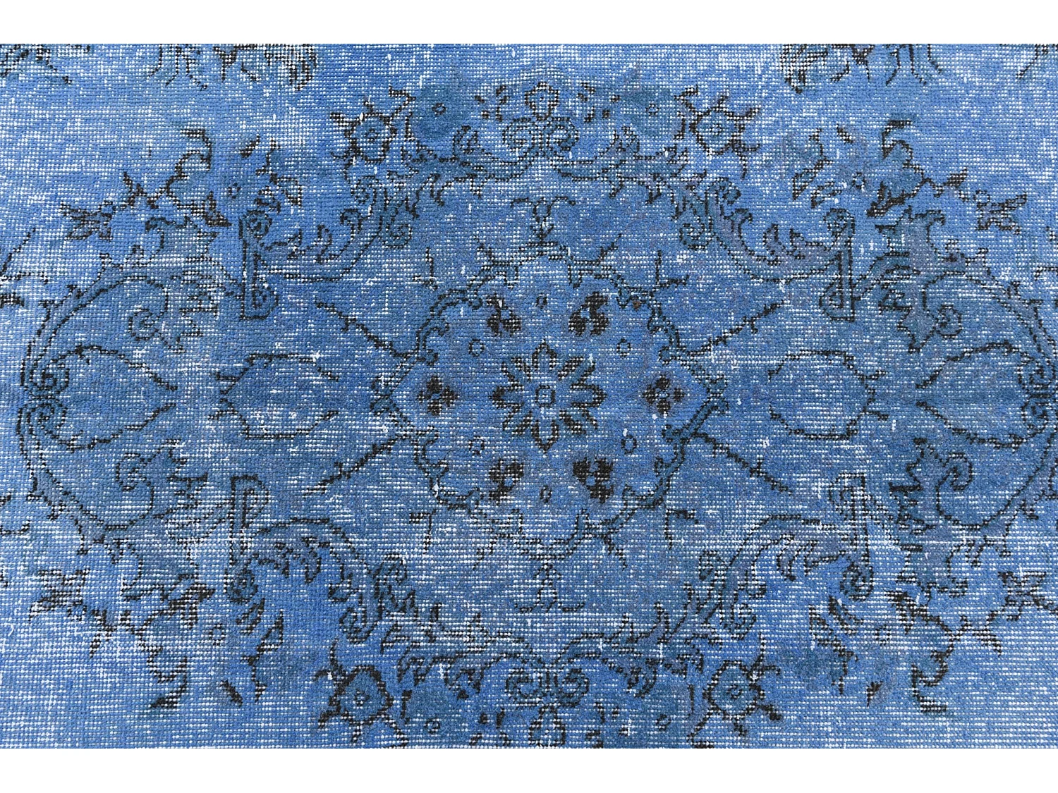Tapis de laine 165x274 Bleu Ultra Vintage
