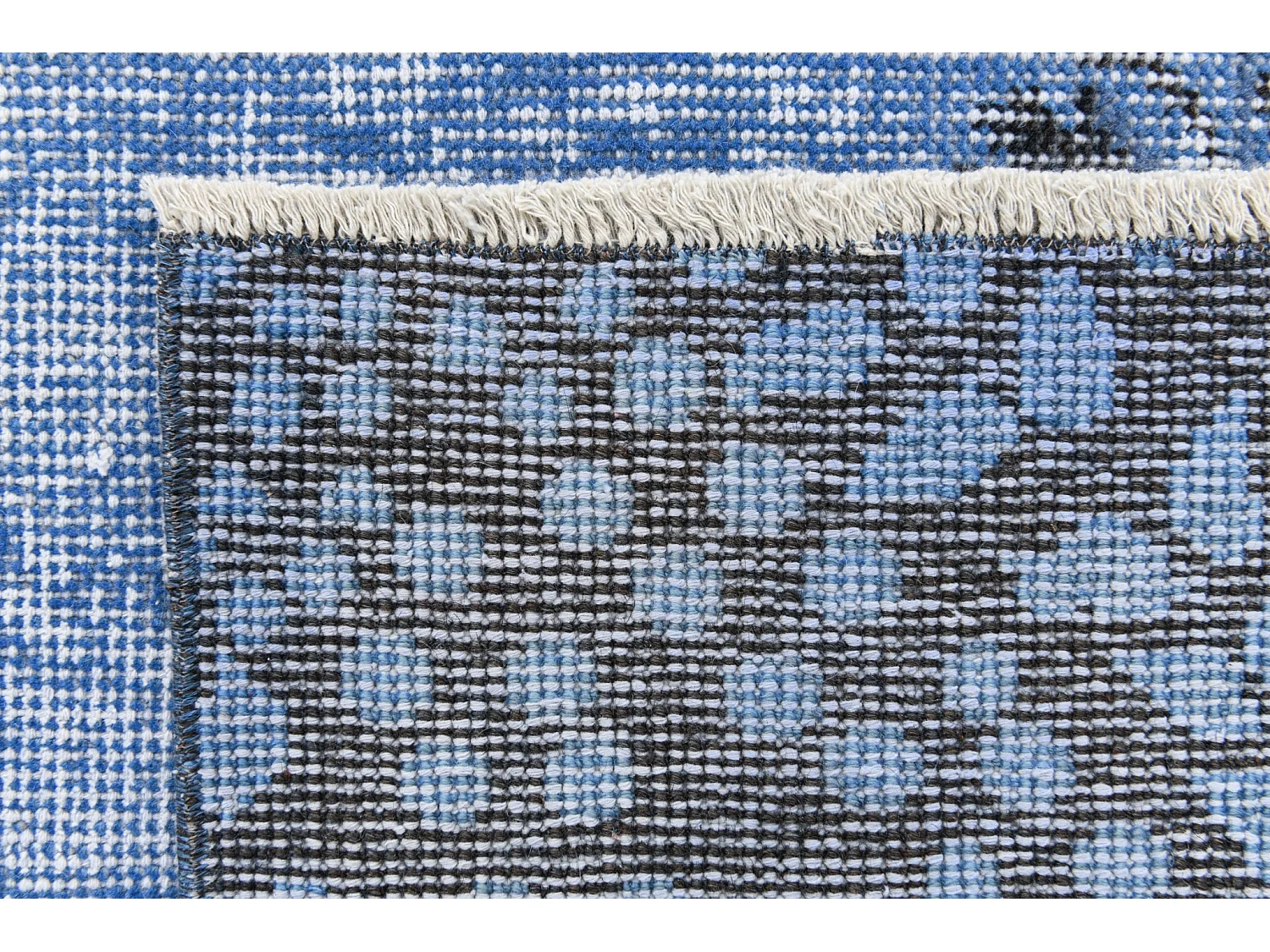 Tapis de laine 165x274 Bleu Ultra Vintage