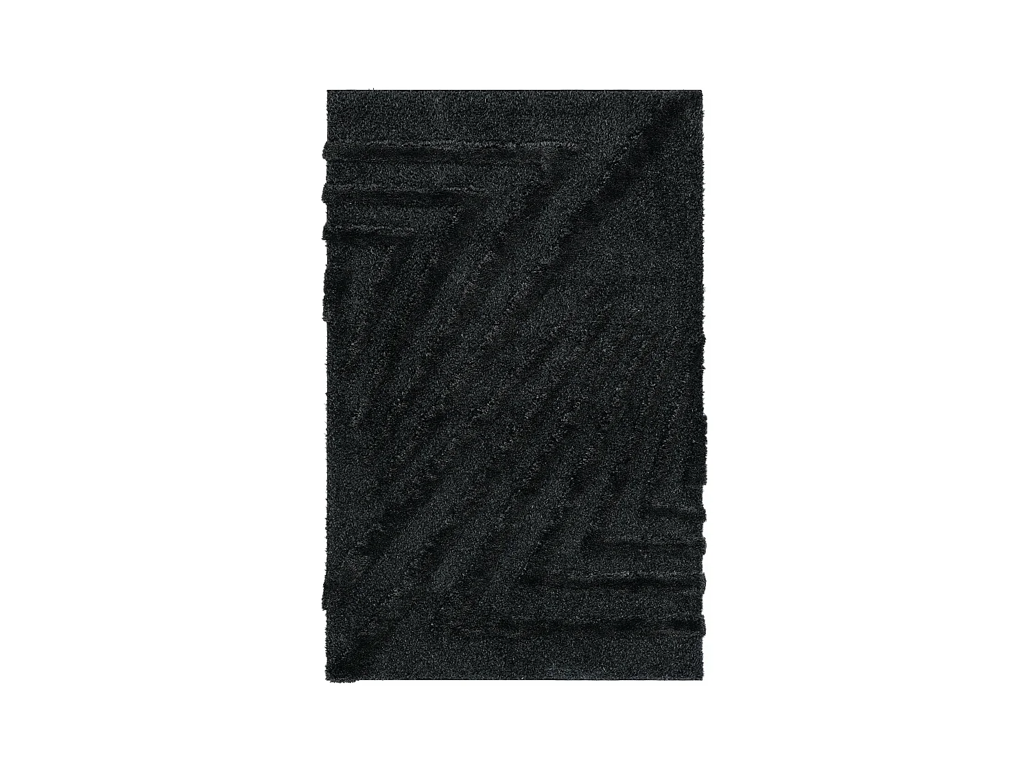 Hoogpolig tapijt 245x160 Zwart Thun Avis