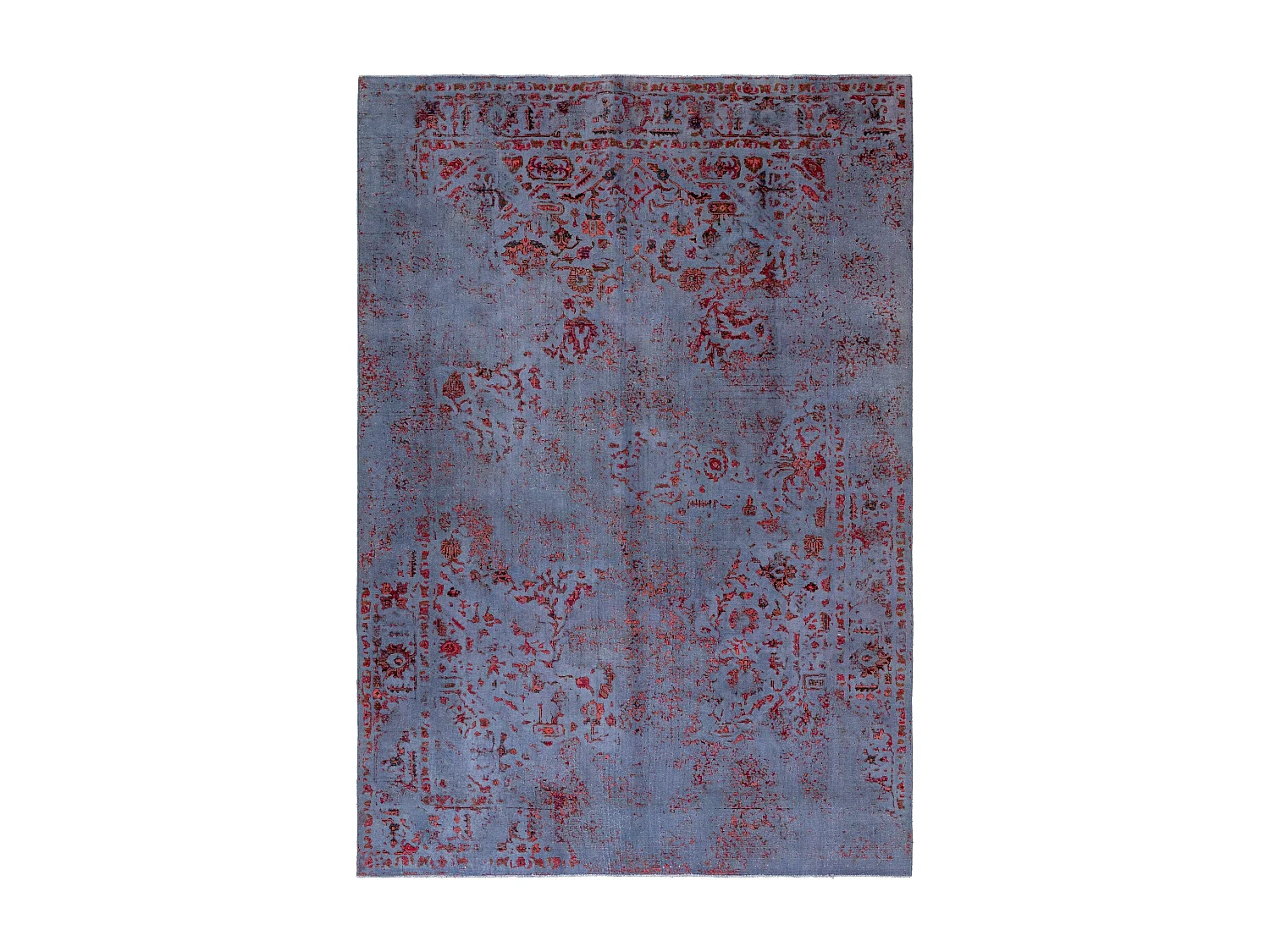 Tapis de laine 200x290 Bleu Vintage Royal