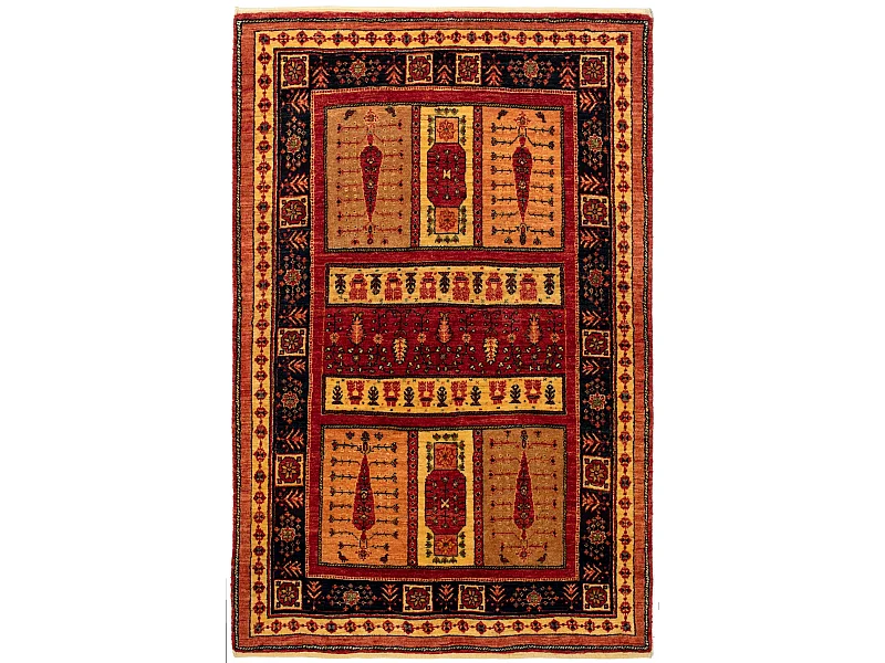 Tapis de laine 112x171 brun Kashkuli