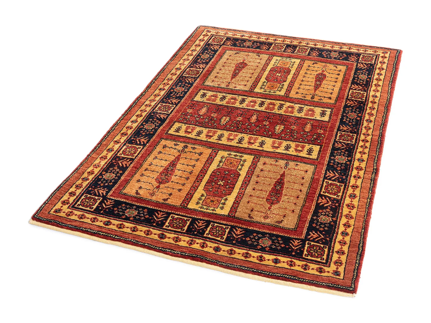 Tapis de laine 112x171 brun Kashkuli