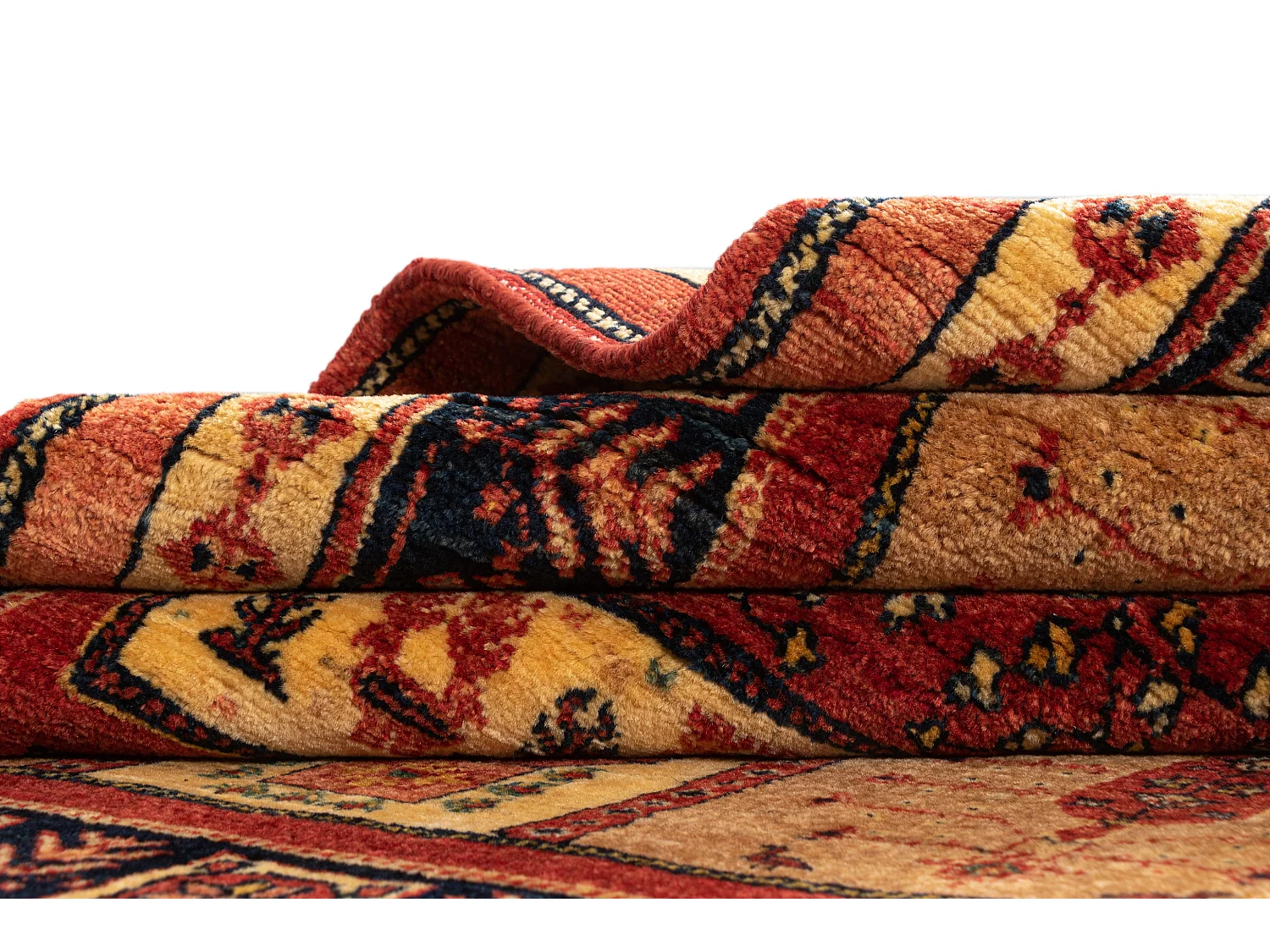 Tapis de laine 112x171 brun Kashkuli