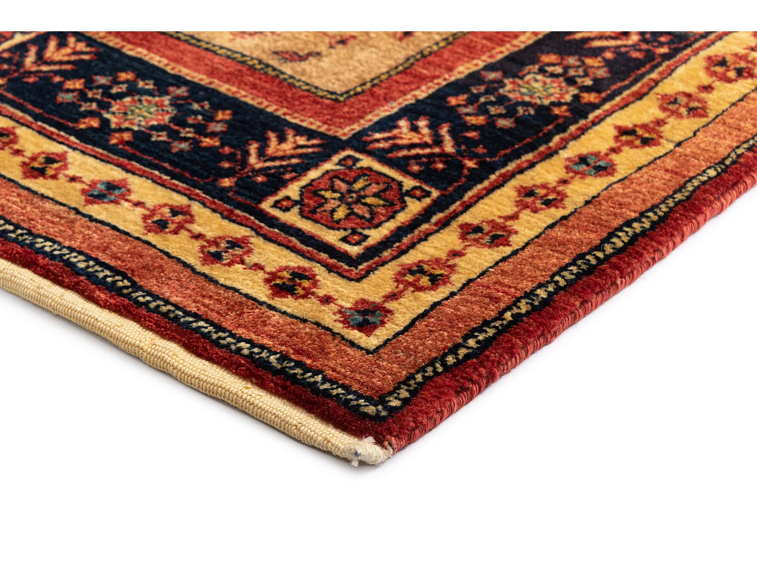 Tapis de laine 112x171 brun Kashkuli