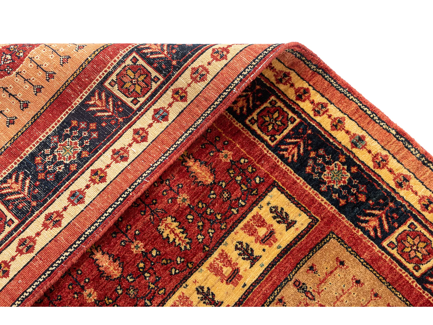 Tapis de laine 112x171 brun Kashkuli