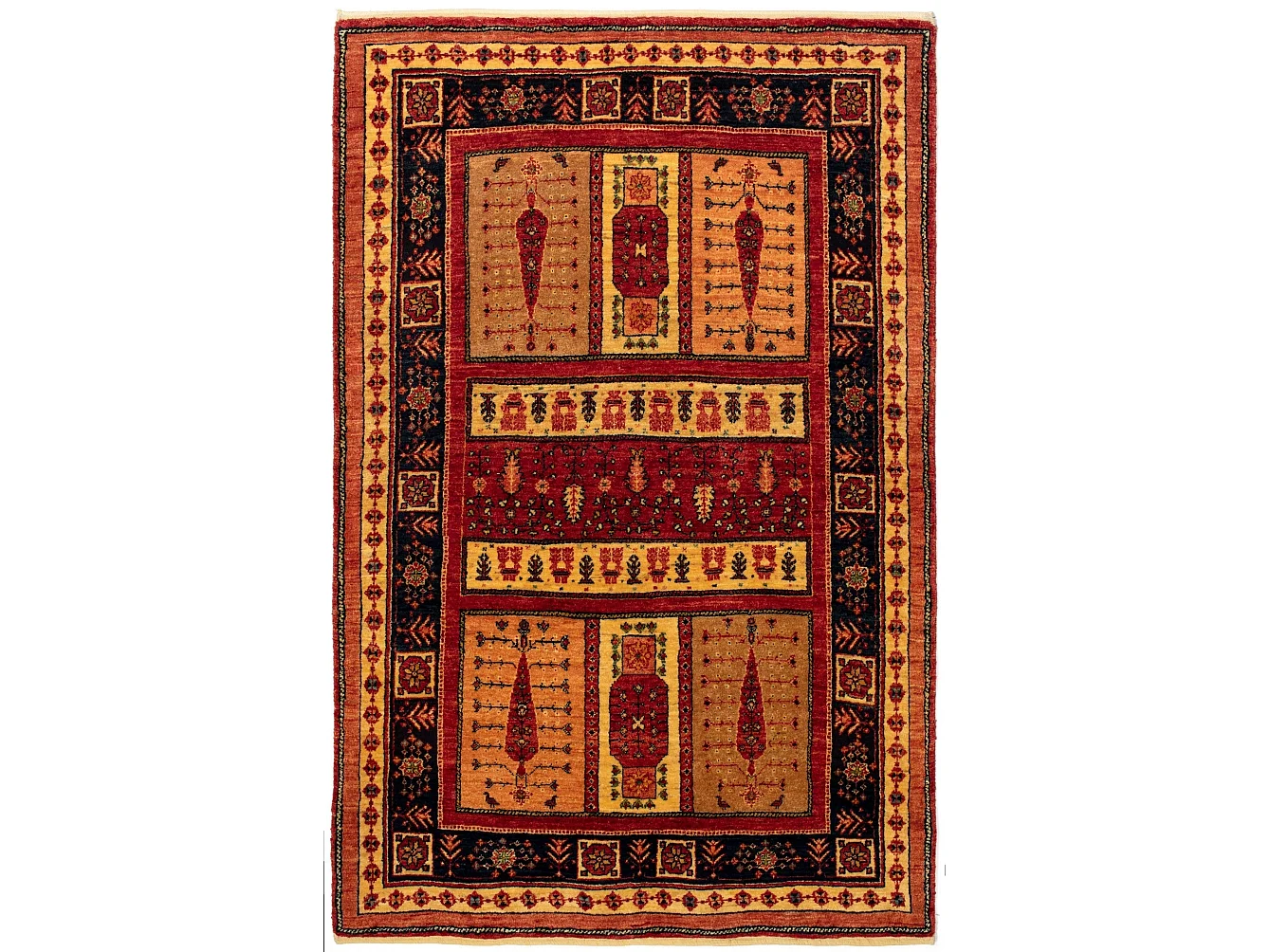 Tapis de laine 112x171 brun Kashkuli