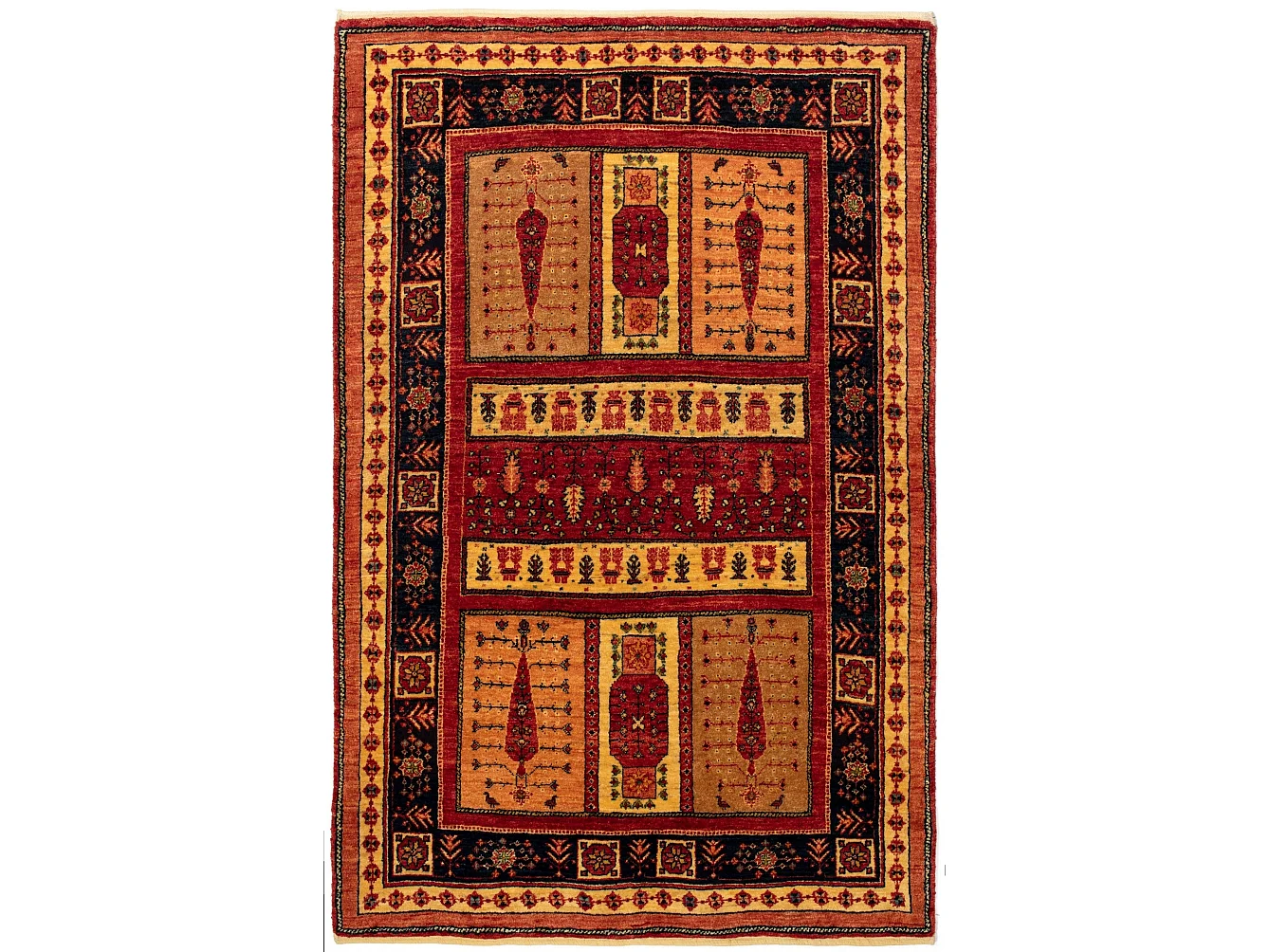 Tapis de laine 112x171 brun Kashkuli