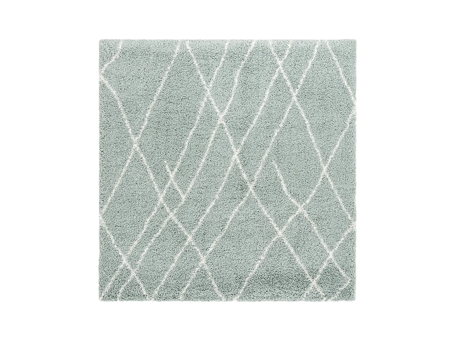 Hoogpolig tapijt 185x185 Groen Lachen Fence