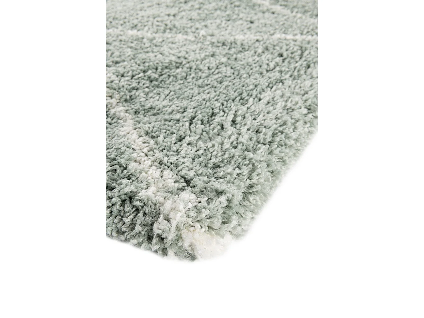 Hoogpolig tapijt 185x185 Groen Lachen Fence