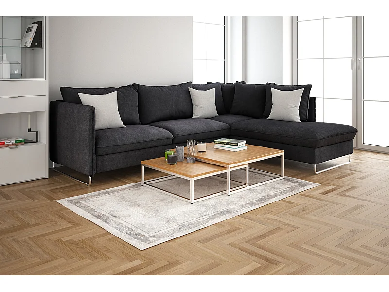 Tapis 125x185 gris Airolo Fade