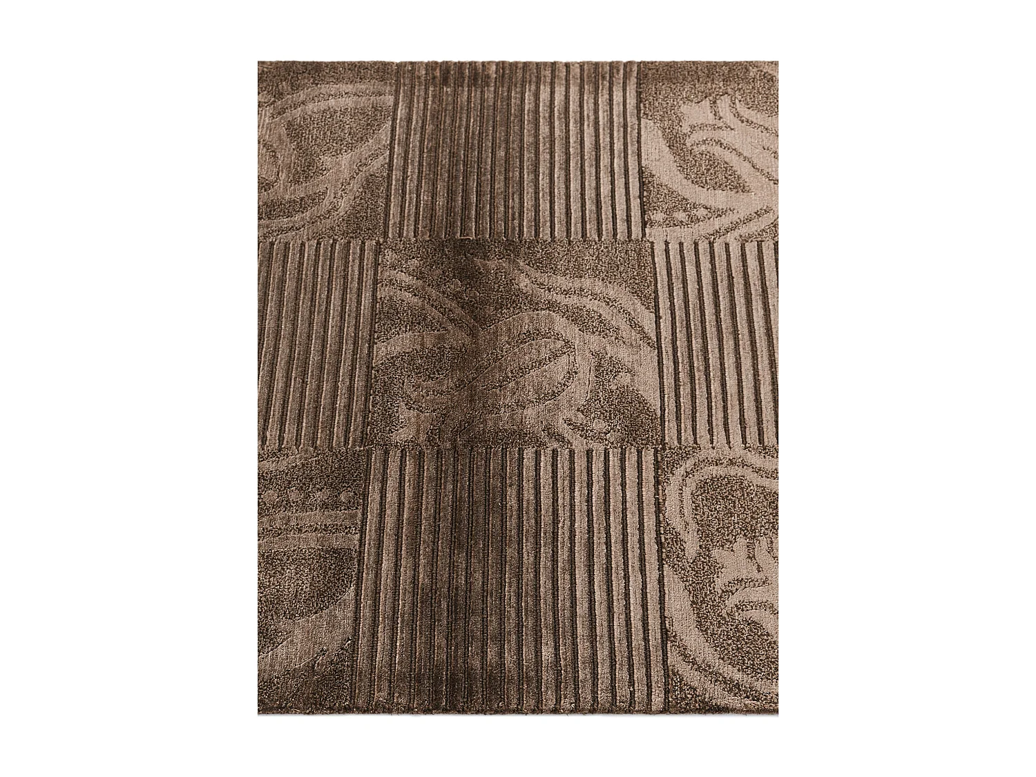 Tapis de couloir en laine 86x201 brun Darya