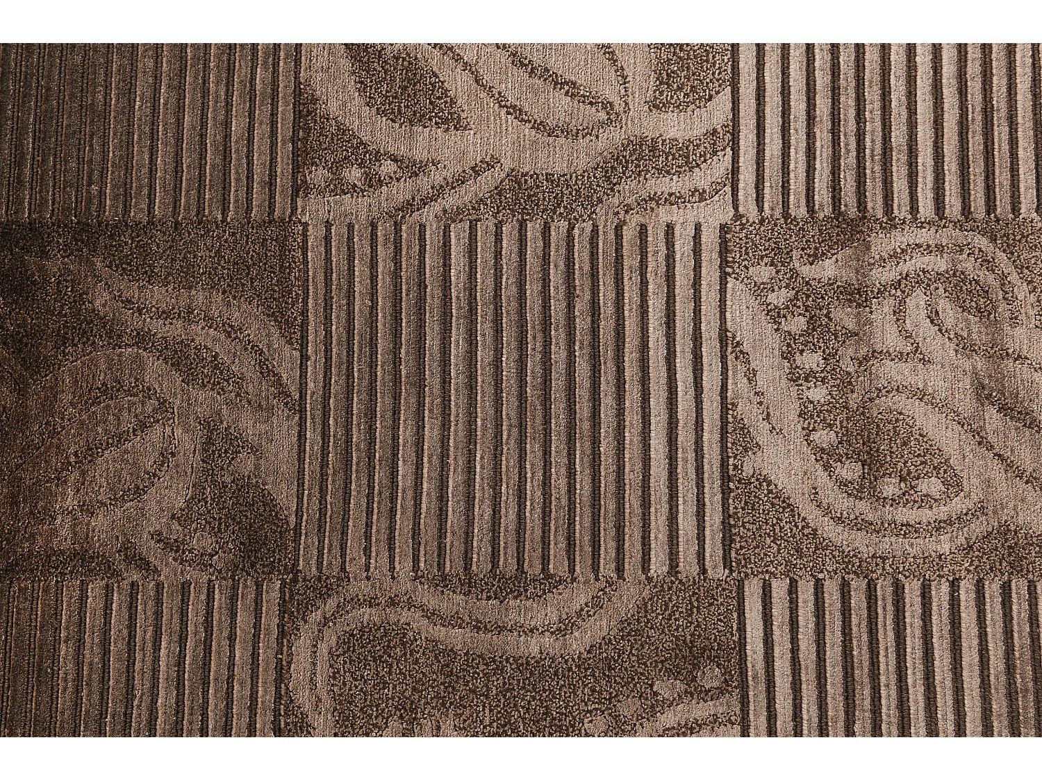 Tapis de couloir en laine 86x201 brun Darya