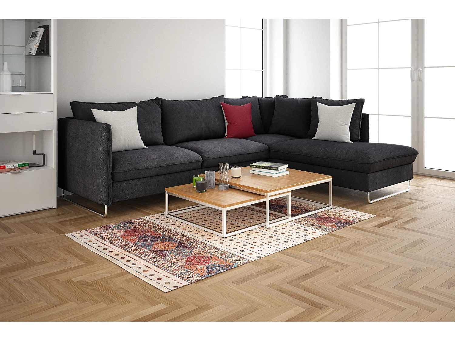 Teppich 65x185 Mehrfarbig Kriens Maori