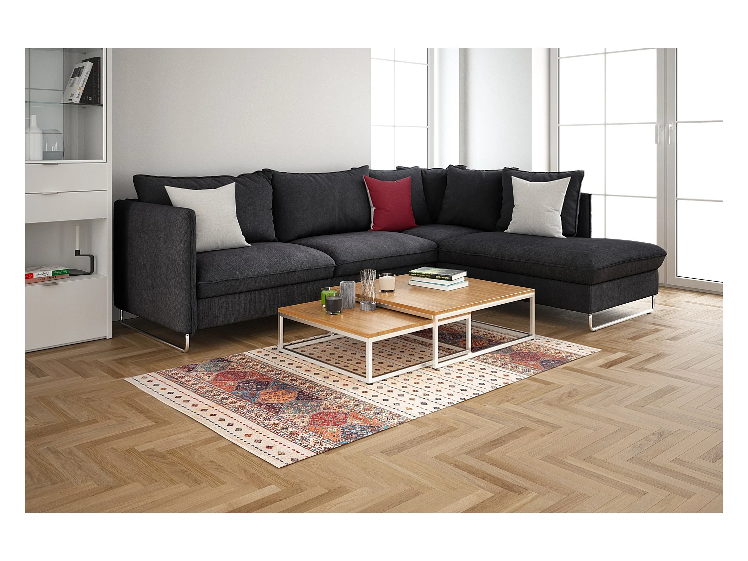 Tapis 65x185 multicolore Kriens Maori