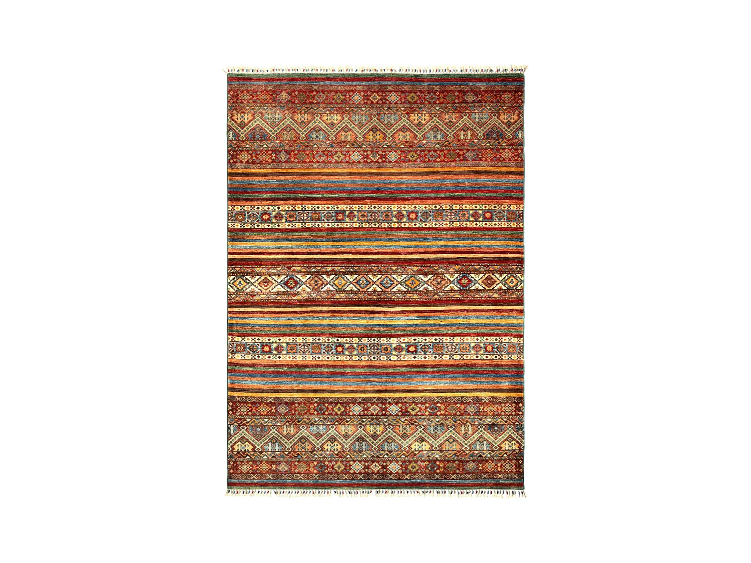 Wollteppich 171x245 Rot Torkman