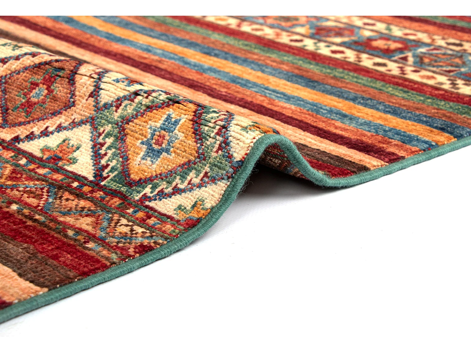 Tapis de laine 171x245 rouge Torkman