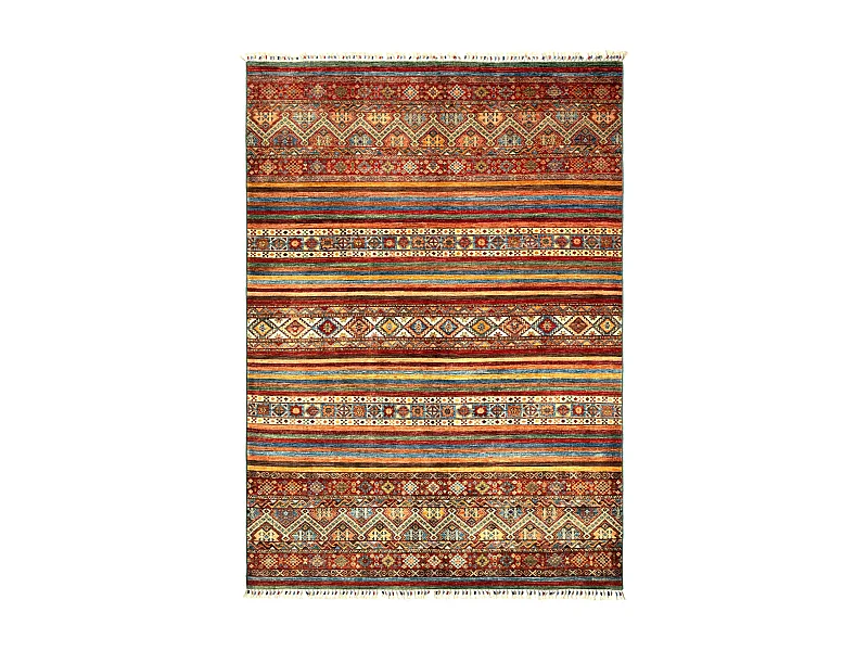 Tapis de laine 171x245 rouge Torkman