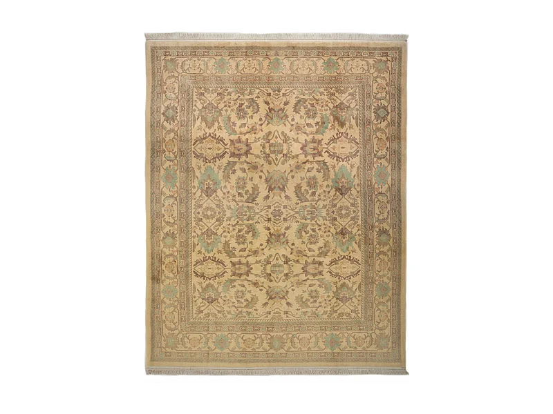 Wollteppich 256x318 Beige Tabriz