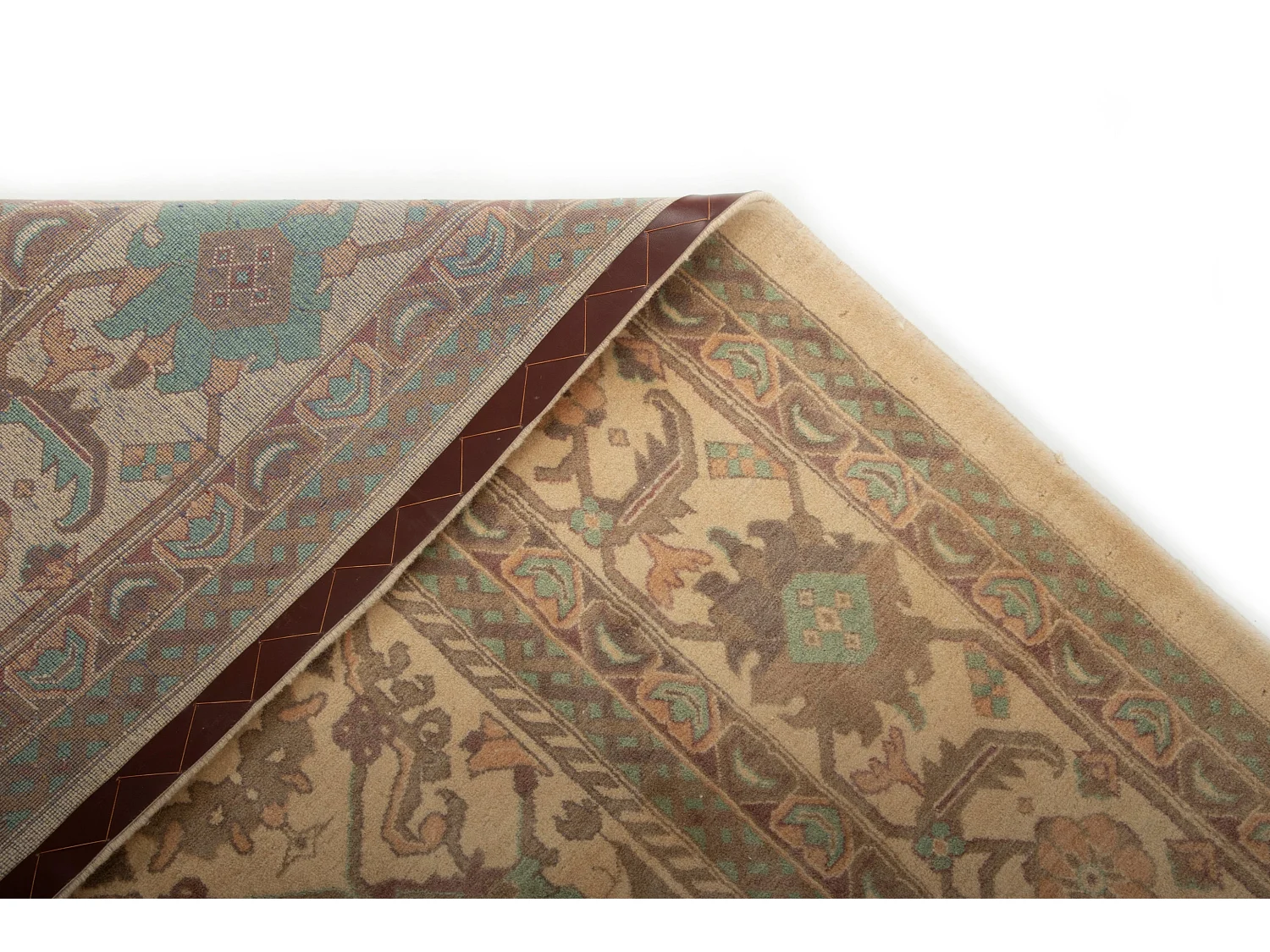 Wollteppich 256x318 Beige Tabriz