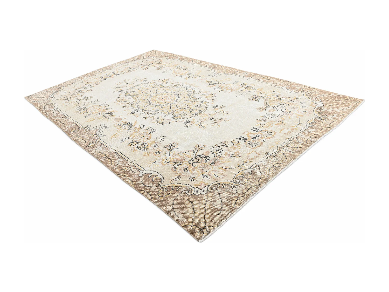 Tapis de laine 198x318 beige Ultra Vintage