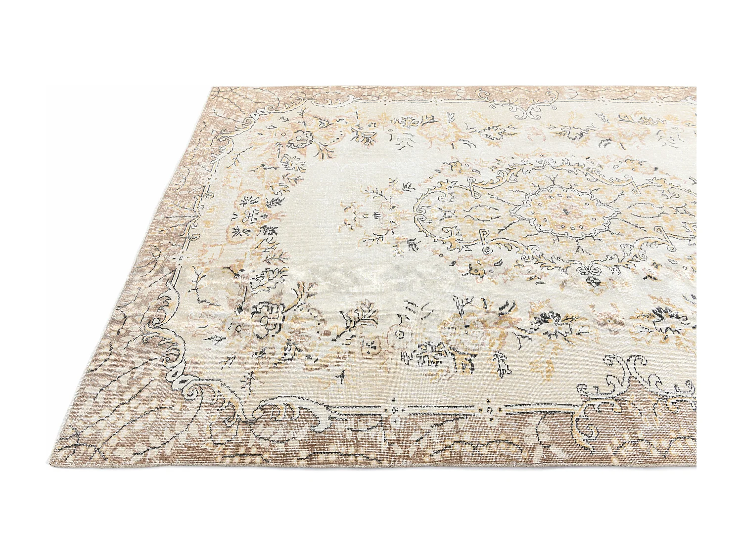 Tapis de laine 198x318 beige Ultra Vintage
