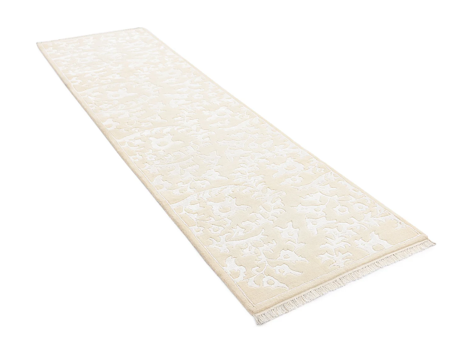 Tapis de couloir en laine 81x297 beige Darya